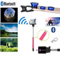 iBank(R)Selfie Stick + Fisheye Wide Angle Camera Lens